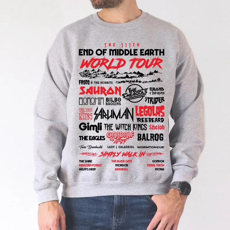 LOTR Middde Earth World Tourr T shirt Hoodie Sweatshirt 2