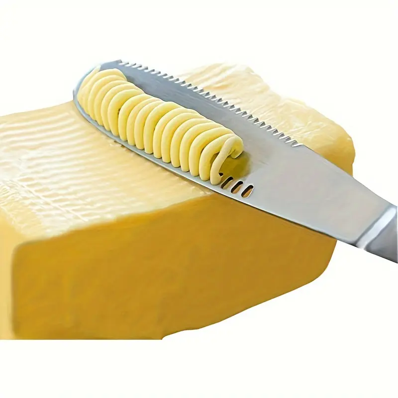 1pc, Stainless Steel Butter Spreader, Mental Butter Knife, Reusable Cheese Spreader, Household Butter Spreader Knives For Cheese Cold Butter Jam Pastry, Kitchen Stuff, Kitchen Gadgets 1