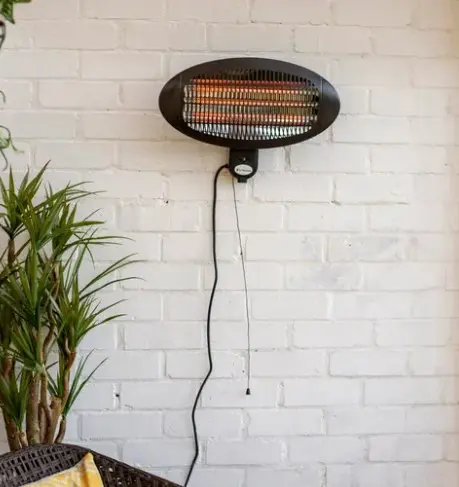 Love Burn Outdoor Patio Heaters Mushroom Or Rattan Style 13KW Heater, Steel, Rattan, No Gas Included Patio Heater 5