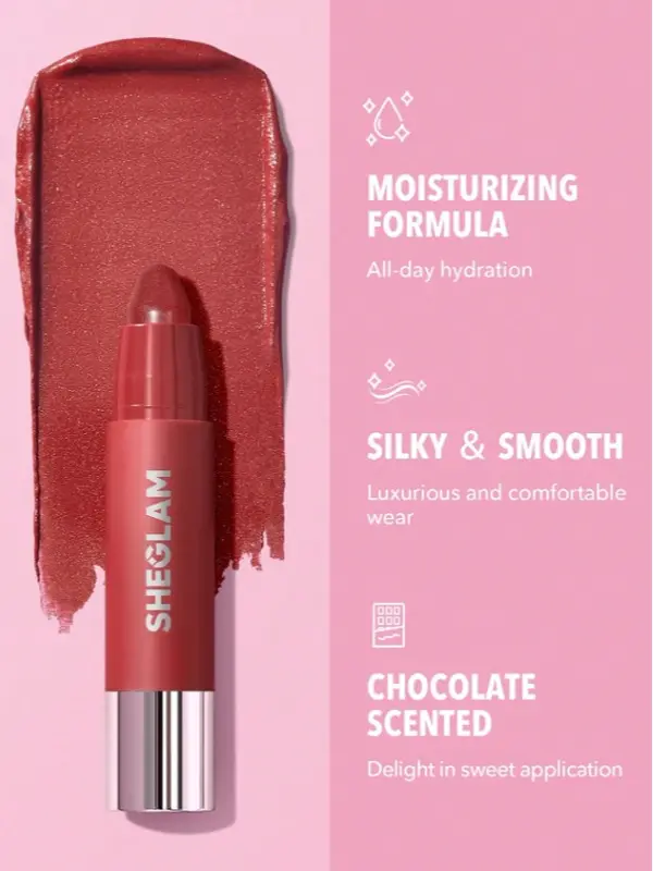 SHEGLAM Just Kissed Lipstick Crayon – Streusel | Shimmer Matte Lip Glow for All Occasions 3