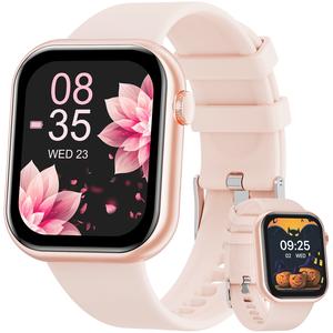 2025 New Multifunctional Men Women's Smartwatch, 1.85-inch Smart Watch with Answer/Make Calls/100+ Sports Modes/Message Reminder, IP67 Waterproof for Android iPhone, Gift, Wristwatch