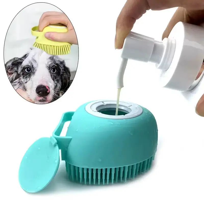 Soft Silicone Pet Bath & Massage Glove – Gentle Grooming for Happy Pets! 2