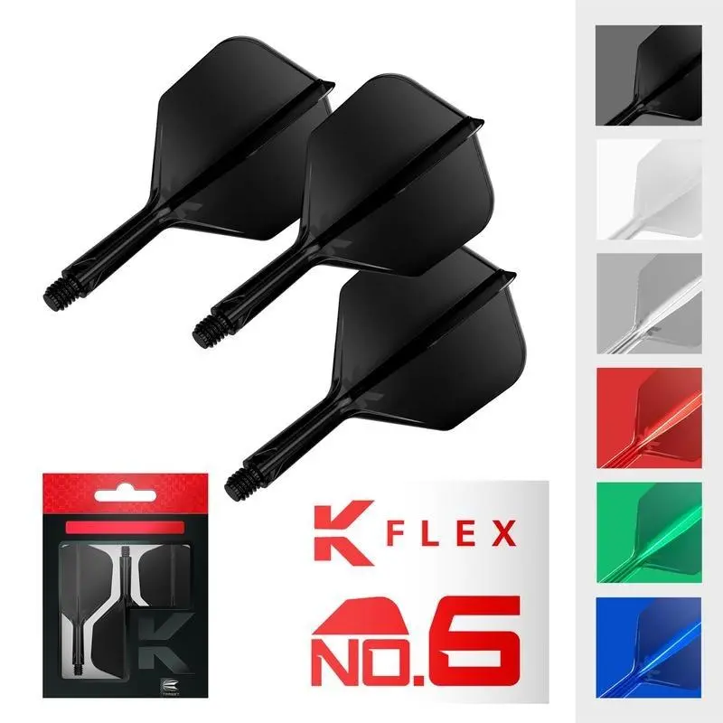 K Flex Integrated Dart Stems and Flights Set No 6