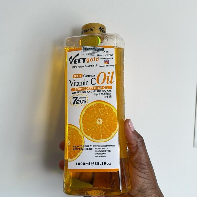 Veetgold Vit C whitening Body Oil - Nourishing body repair anti dark spot and anti aging Cosmetic 1