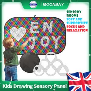 Reversible Sequins DIY Decoration Wall Sensory Fun Toy Discovery Learning, Graffiti Fun with Storage Bag, Home Activity and Autism Therapeutic Use