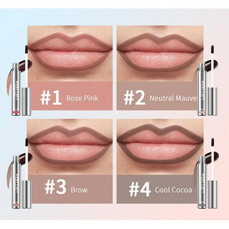 Lip Stain Peel Off - Long Lasting, Waterproof Nude Lip Tint, Transfer Proof Natural Lip Stain Kit yummy  lip 4