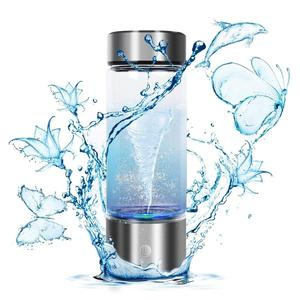Portable Hydrogen Water Bottle Generator, USB Rechargeable Hydrogen Water Ionizer, 420ML Reusable Healthy Water Cup for Travel, Gift for Friend, Women, Men, Mom, Dad, Grandma, Grandpa, Drinkware, Stainless
