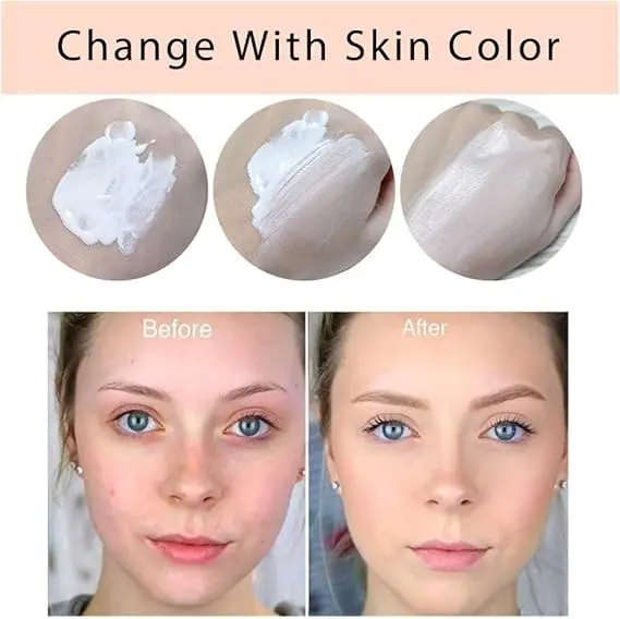 2 Pack TLM Color Changing Foundation For Aging Skin,Liquid Makeup Base Nude Face Cover Concealer Cream, Warm Skin Tone Moisturizing Cover, 30 mL 6
