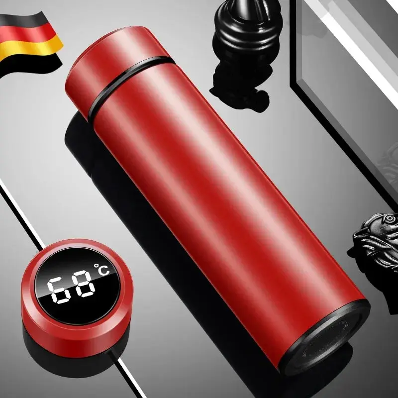 500ML Temperature Display Thermos Cup Stainless Steel Divided Thermos Bottle Outdoor Vacuum Insulated Cup Father's Day Gift 2