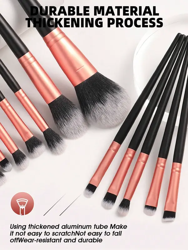 55/56PCS Complete Makeup Kit, Waterproof Cosmetic Bag + 26 Brushes + 16 Sponges/Puffs, Eyelash Curler & Cleaning Tools, Professional Beauty Set 3