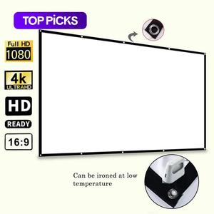 Portable Foldable Projector Screen, 1 Count Washable Projector Screen For Home Office Outdoor, Outdoor HD Projector Movie Screen #TOP PICKS