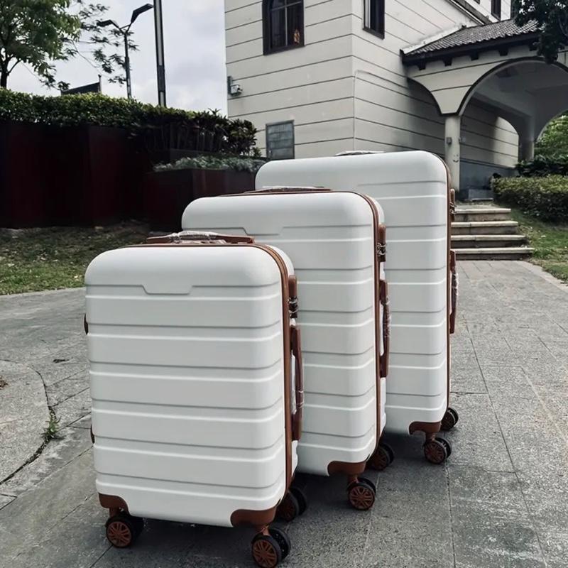 3pcs Hard Shell Luggage Set with Spinner Wheels - 50.8/60.96/71.12 cm, Anti-Theft TSA Lock, Durable ABS+pcs Travel Suitcases 7