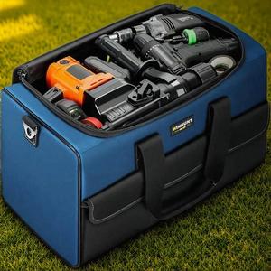 Tool Bag, Large Capacity Waterproof & Anti-tear Tool Organizer, Portable Storage Bag for Outdoor Work, Home, Office, Construction Tool Organizer