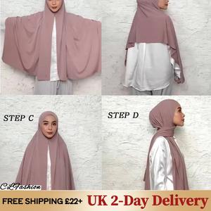 #CL50 Ladies New Large Size Solid Color Casual Soft Hijab Headscarf