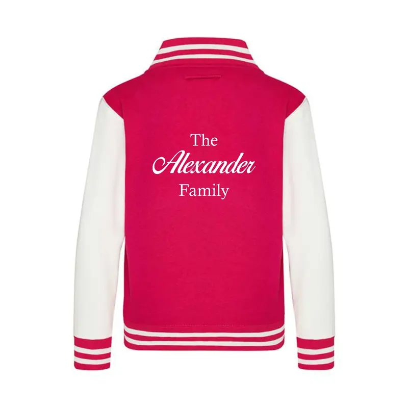 Personalised Varsity College Jacket  - Family Design - #W2 0
