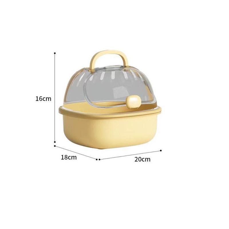 Portable Handheld Hamster Cage Sturdy Breathable Pet Carrying Box Large Space Travel Carrier Holder Pet House 5