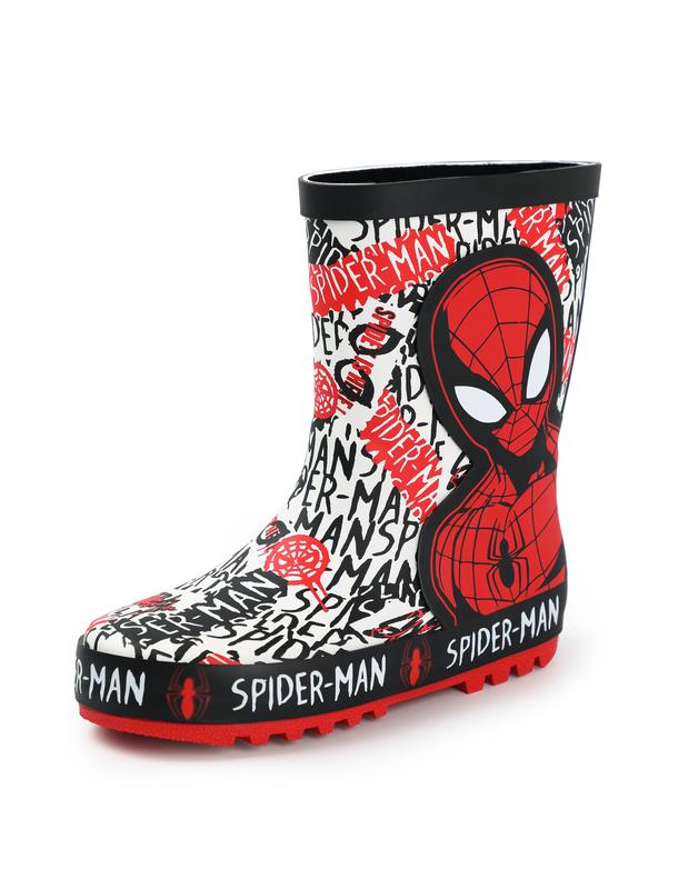 Vanilla Underground x Spiderman Boys Red Character Wellington Boots without Handles 0