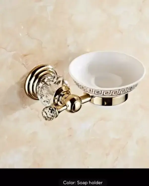 Bathroom Soap Holder Only  With Gold Finished Bathroom Accessories