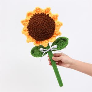 Giant Handcrafted Crochet Sunflower Perfect for Home Decor