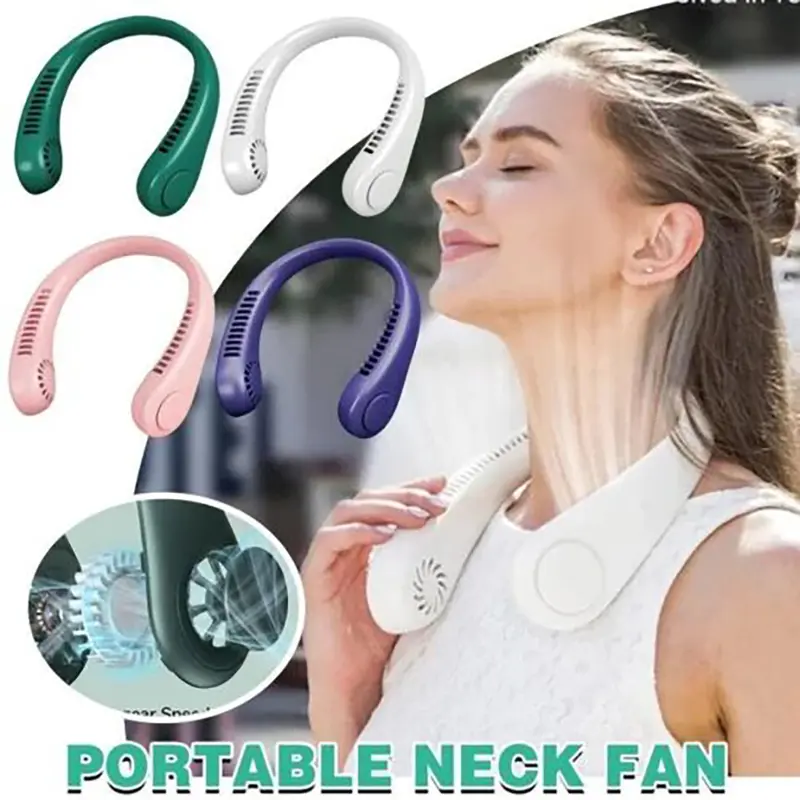 Neck Fan USB Portable Neck Fan Rechargeable Portable Cooler Neckband Bladeless Free Shipping Free UK Delivery neck  fan  air  cooler neck  fan 6