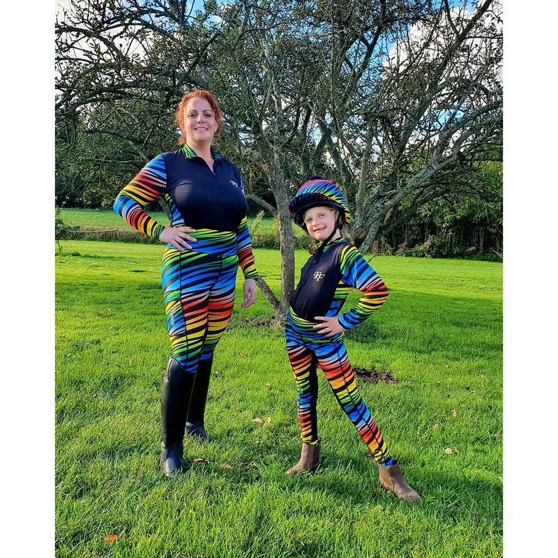 Rainbow Zebra Jodhpurs - Kids 8
