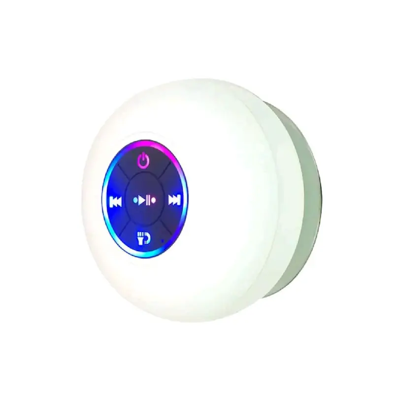 Mini Waterproof Bluetooth Speaker with LED Lights & Deep Bass - Wireless & Portable for Music Lovers on the Go - Audio 5