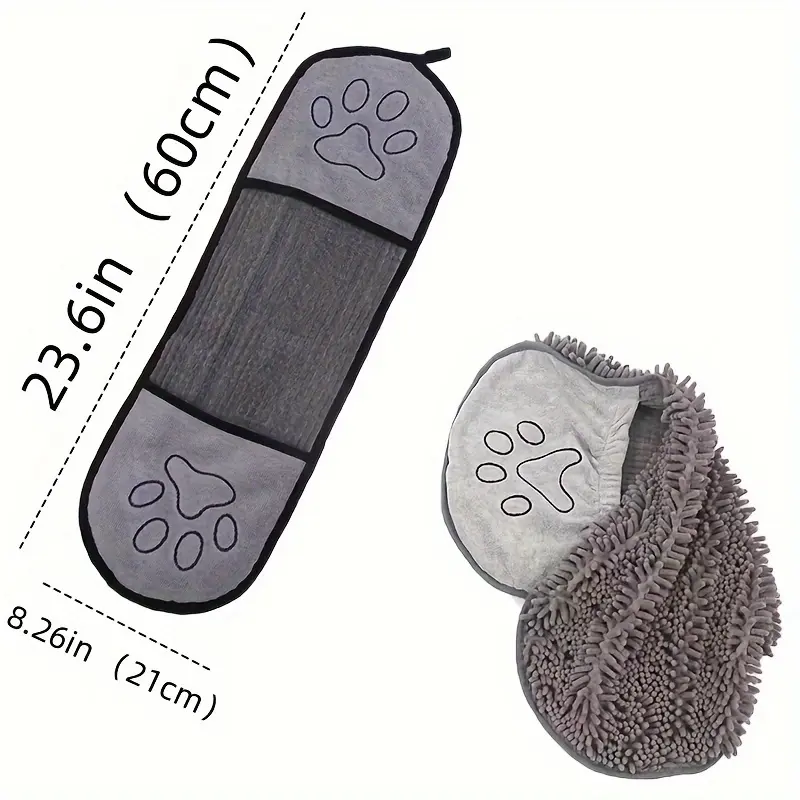 Quick-Dry Super Absorbent Pet Bath Towel For Dogs & Cats - Perfect For Grooming & Bathing! 1