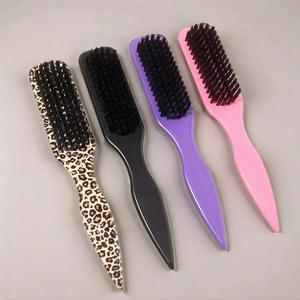 Hair Styling Brush Detangler Brush, 1 Count Vintage Oil Head Styling Brush, Hair Straightening Comb, Heatless Straightener Comb, Hair Styling Tool for Sleek Ponytail Bun & Smoothing Baby Hairs, Hair Styling Comb, Hair Styling Tools, Hair Detangling Comb