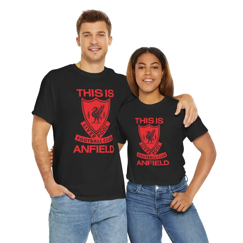 This is Anfield | Liverpool FC T-shirt | Coton Unisex | Vintage Football Fans Shirt 0
