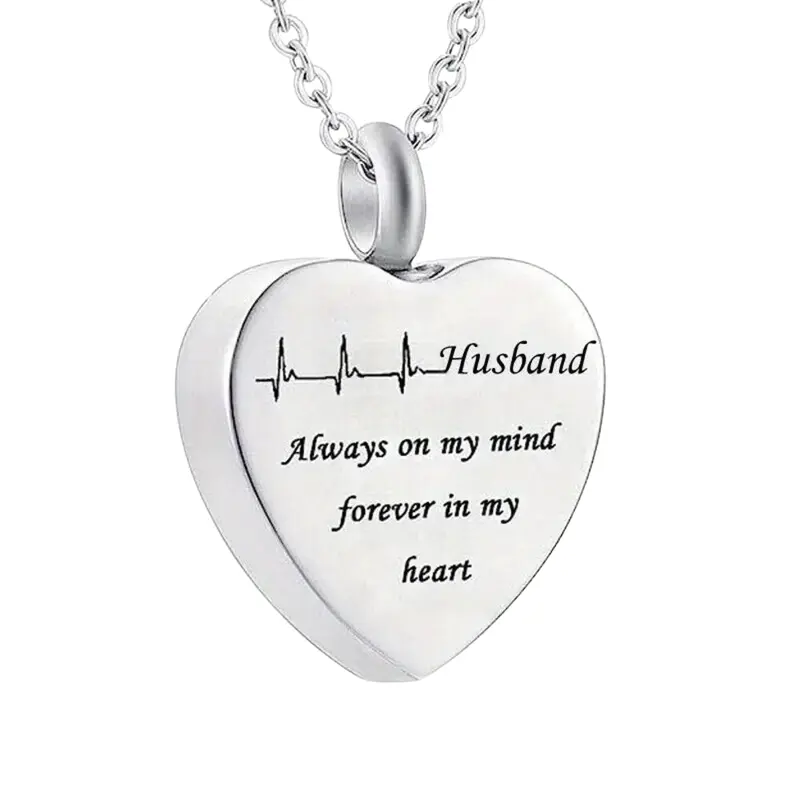 Family Heart Jewellery Urn for Mum Dad Sister Brother Grandma Grandpa Necklace Pendant Ashes Locket Cremation Keepsake 7