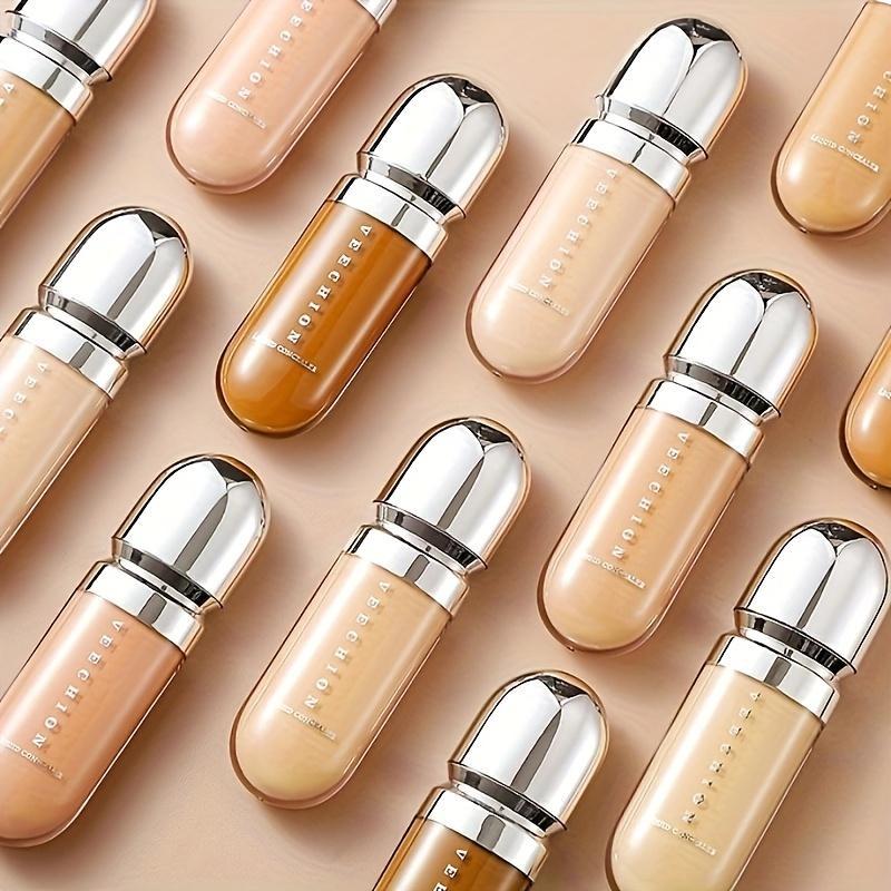 [12 Colors Full Concealer] 12 Colors Full Coverage Concealer, Long-lasting Concealer and Makeup Liquid Foundation, Facial Blemish Modifying Contour Waterproof and Hard to Fade Cosmetic Cream #01 3