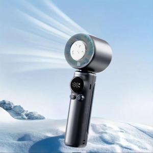 Portable Handheld Turbo Fan, USB Rechargeable Mini Fan with 100-speed Adjustment, Outdoor Mini Fan for Quick Cooling, Party Gift, Rechargeable Personal Fan