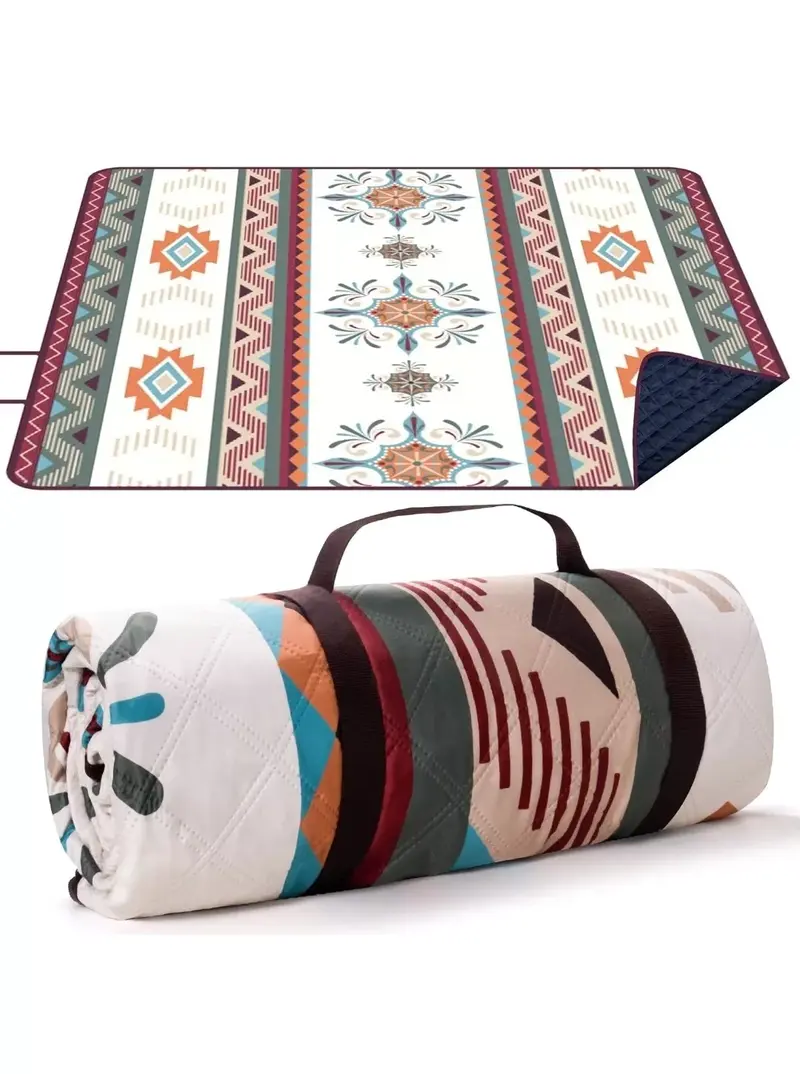 Product Introduction of Waterproof Picnic Blanket, 200X200Cm Large Beach Blanket Outdoor Picnic Mat, Bea 0