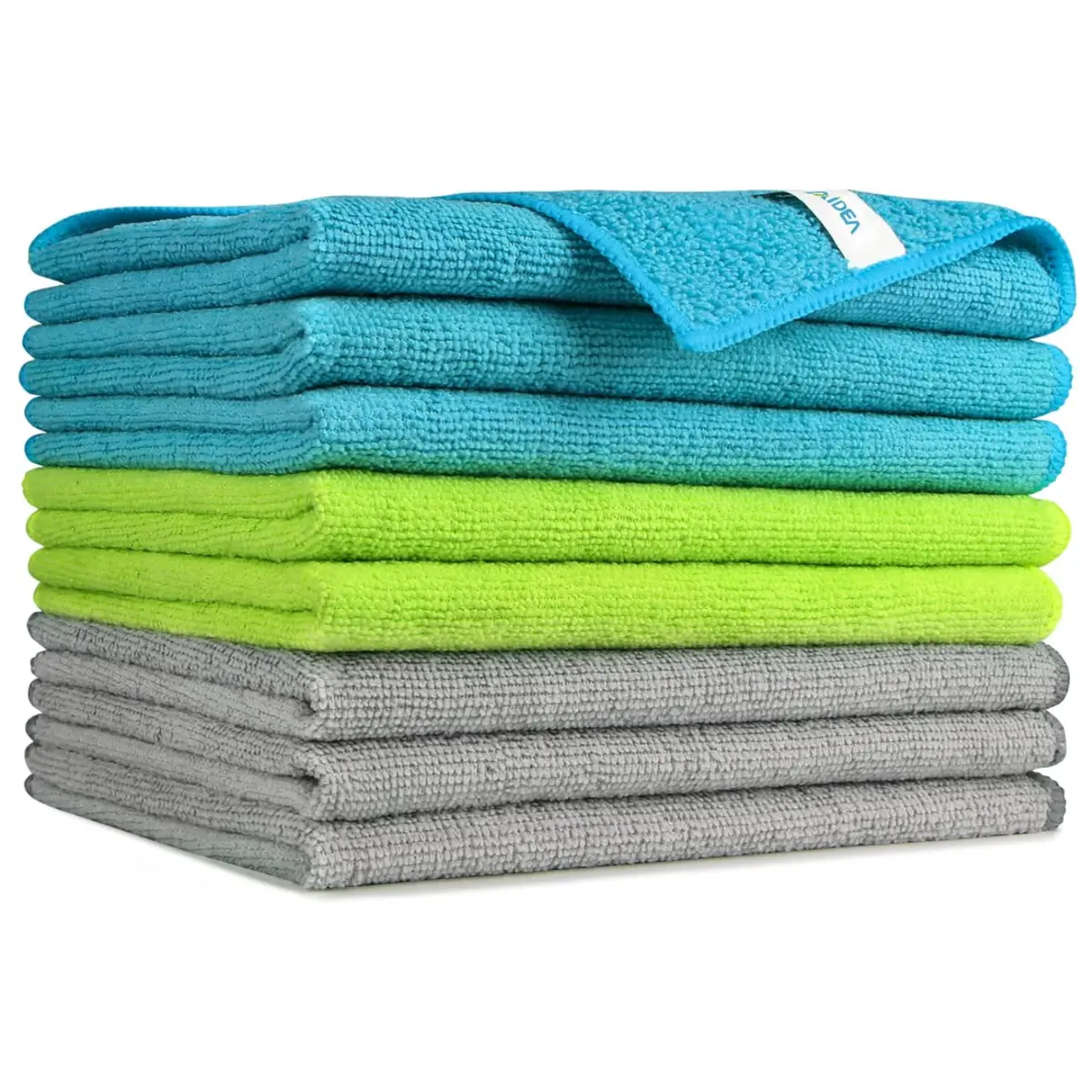 Microfibre Cleaning Cloths Pack of 8, Multifunctional Reusable Cleaning Towels, Lint Free Streak Free Washable Cloth Duster for House, Kitchen, Car, Motorbike, Windows 30 x 40 cm