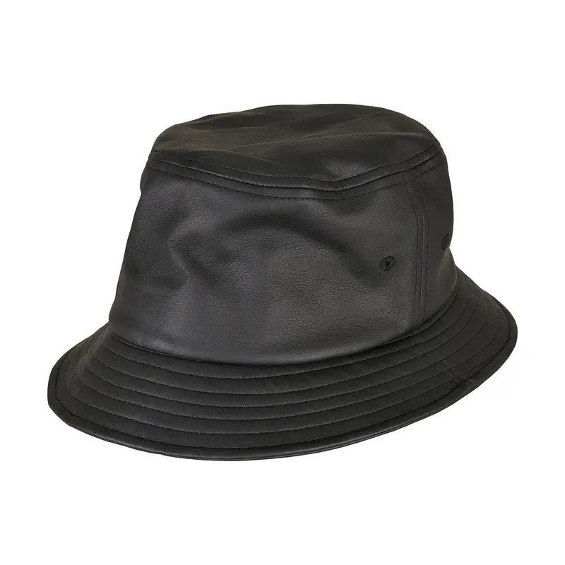 Flexfit by Yupoong Imitation leather bucket hat 5003IL Hats Unisex Adult Headwea 0
