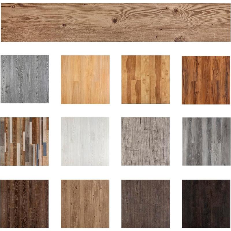 NEW Flooring - Lino Flooring with Pink Brown Effect,Peel and Stick Floor Tiles Self Adhesive Floor,2.0mm 36pcs Waterproof for Hallway Kitchen(5.02‎m²,Pink Brown) 3