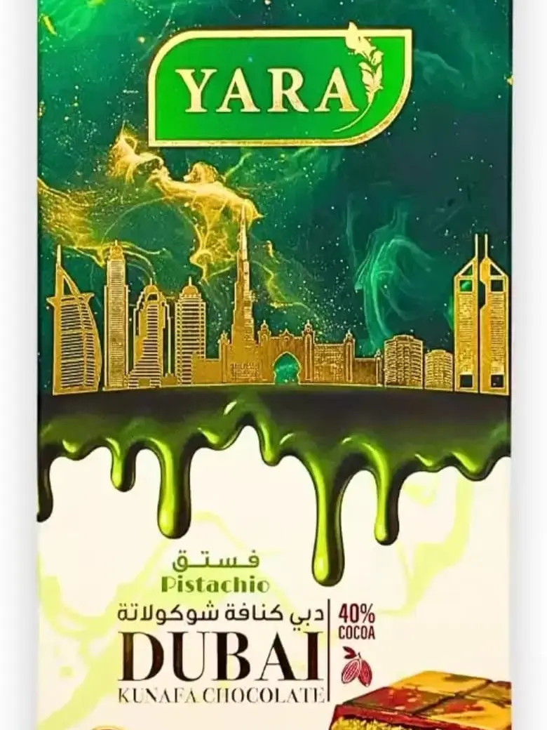 Dubai Chocolate Bar Pistachio Kunafa - Delicious Snack for Dessert & Snack