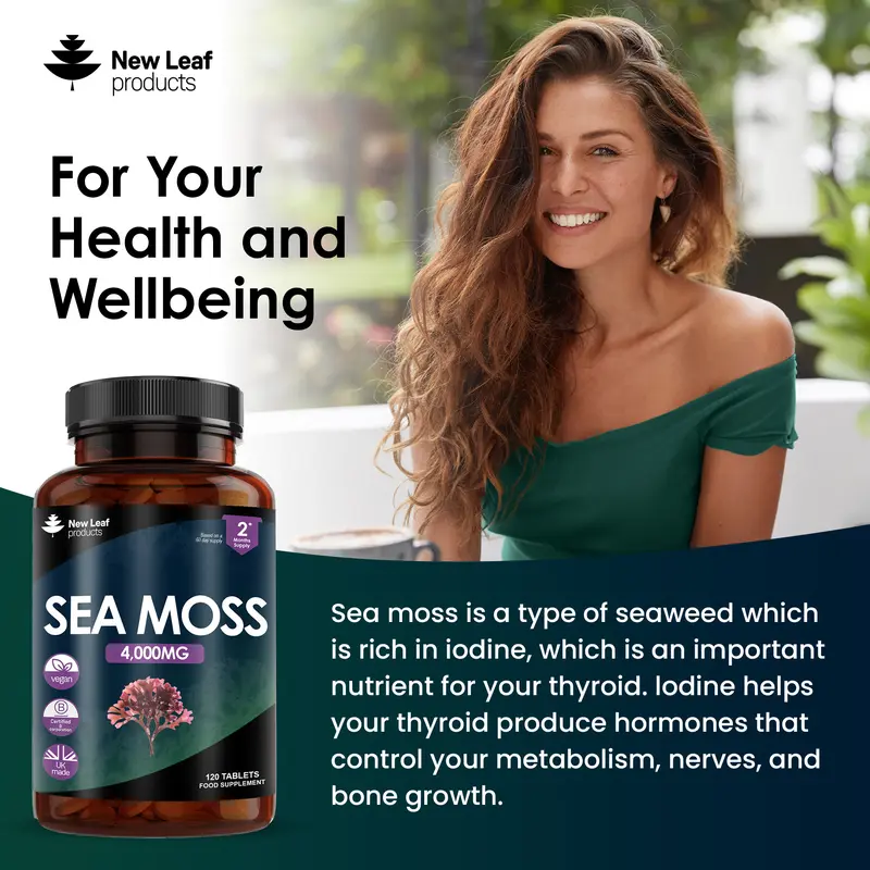 Sea Moss Tablets Extract High Strength 4000mg Supplement 2