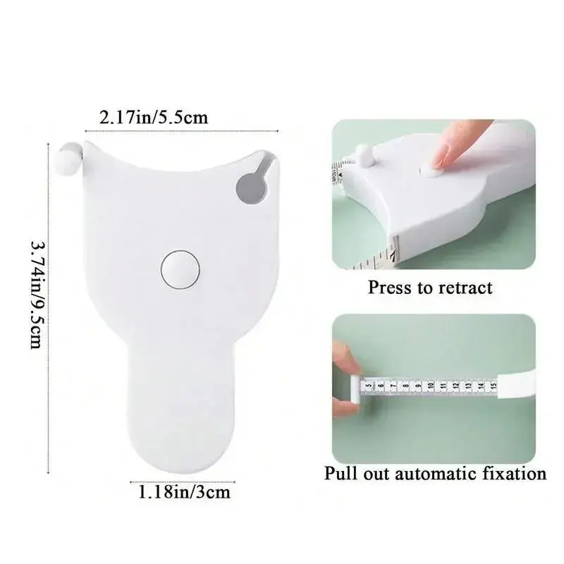 Automatic Portable Body Measuring Tape for Waist, Hip, Arm - Retractable Body Tape Measure for Accurate Measurements 2
