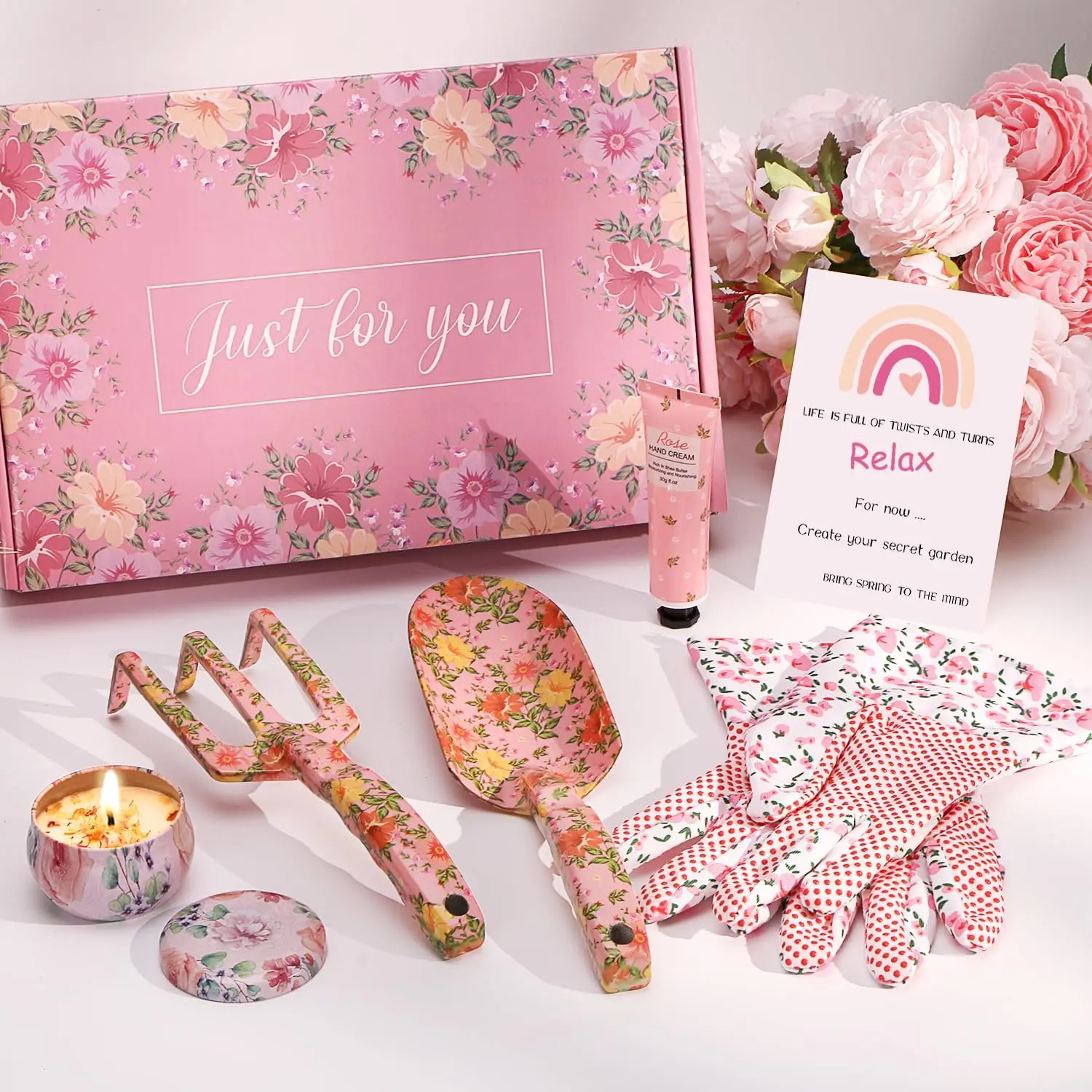Birthday Gifts for Women Mum, Presents for Her: Mum Grandma Friends, Gardening Gifts for Women, Ladies Hamper Mummy Garden Gift, Gifts for 50Th 60Th 70Th Birthday, Retirement, Christmas, Mothers Day