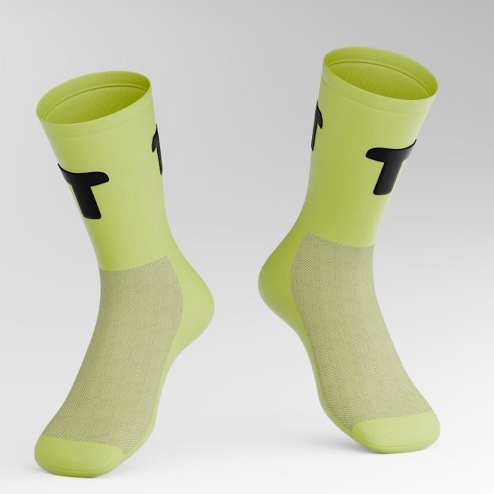 TIYA High-Performance Running Socks – Breathable, Quick-Drying, & Lightweight for Runners (Yellow) 1