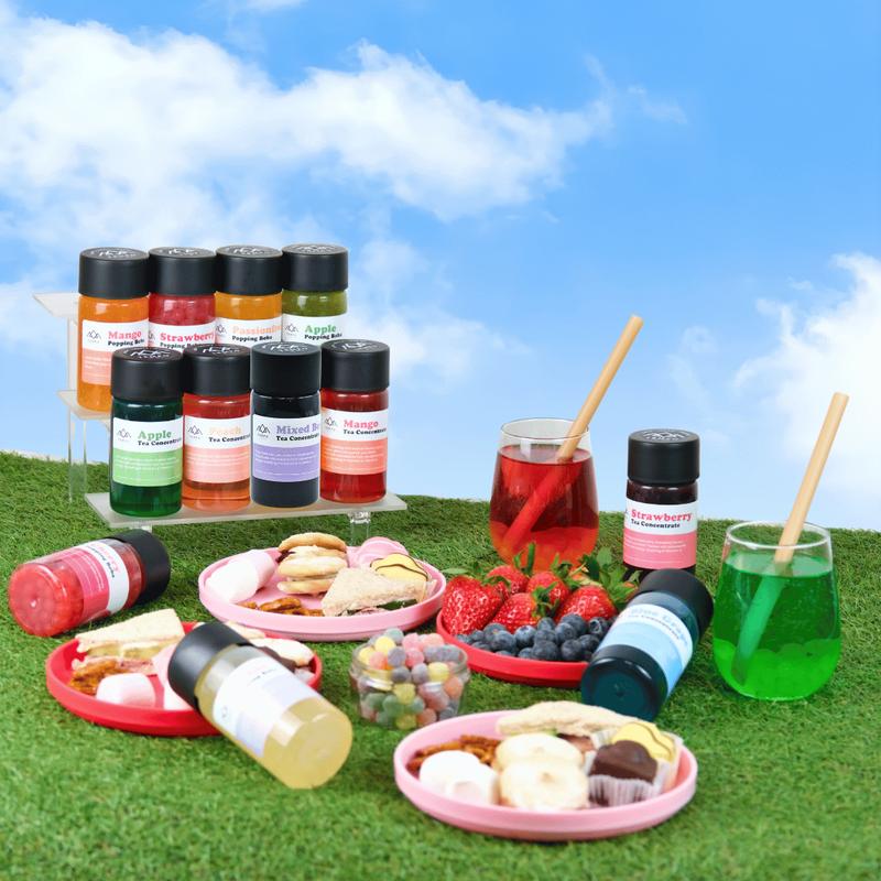 Bubble Tea Party Pack (serves 30) | Fruit Bubble Tea Home Kit Popping Boba 1