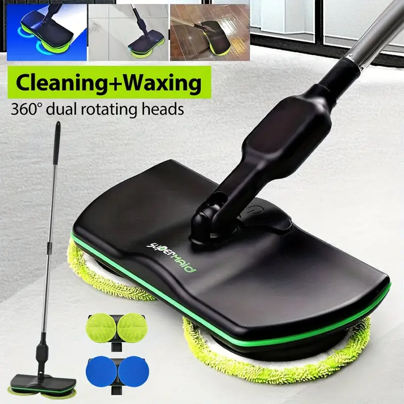 Product Introduction of Electric Rechargeable Cordless Floor Cleaner Scrubber Sweeper Polisher Mop Set 1