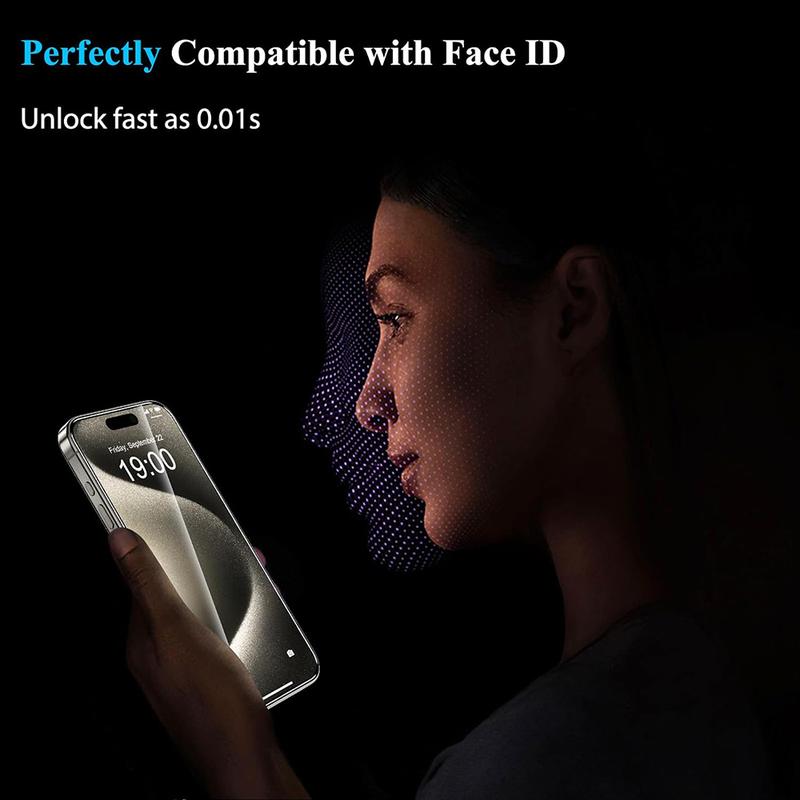 4Pcs Tempered Glass For iPhone 16 15 14 13 12 11 Pro Max Screen Protector For iPhone  XS Max XR Protective Glass Film 5