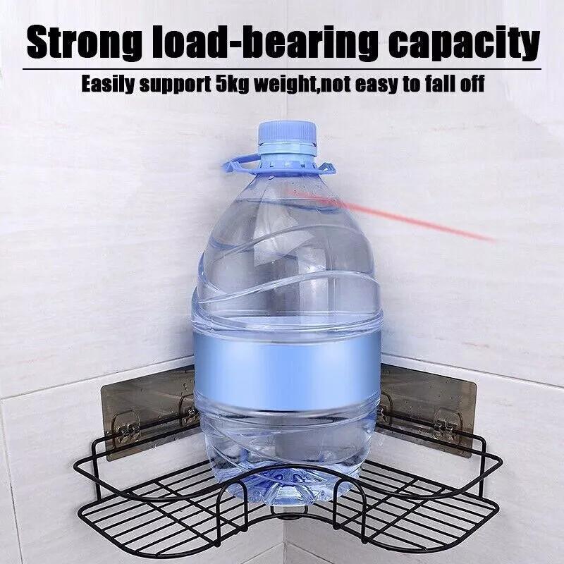 2PCS Corner Shower Caddy Bathroom Storage Shelf Rack Basket Organiser Tidy Tray 6