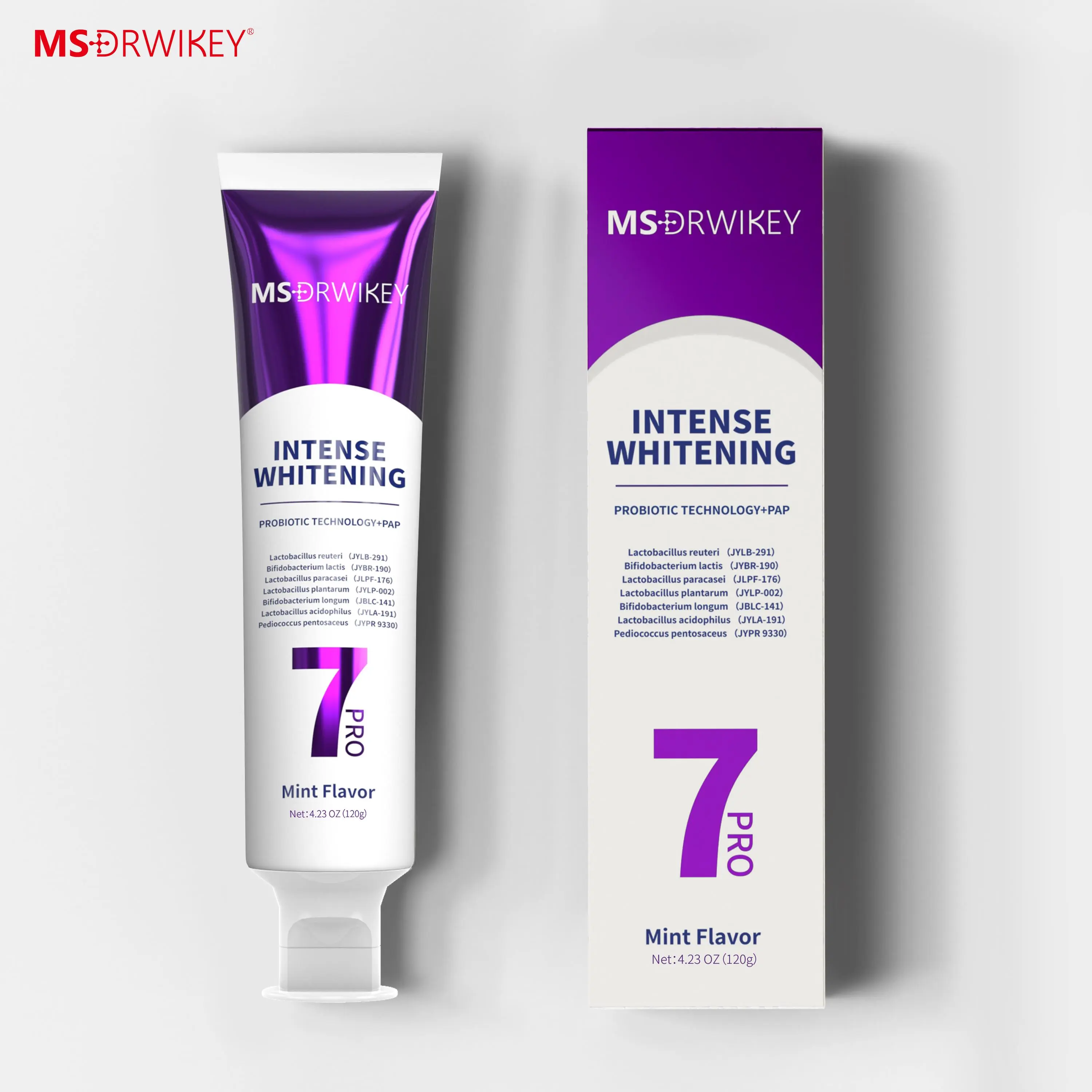 New 7-Pro Intensive Toothpaste | Upgraded Purple Formula with 7 Probiotics | Deep Enamel Repair & Long-Lasting Freshness