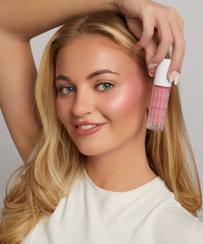 ROSE PINK Liquid Cream Blush: Dewy Flush, Radiant Color 1