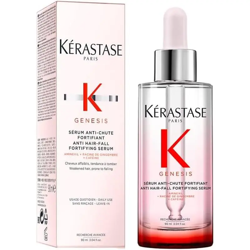Kérastase Genesis Hair Serum, Nourishing & Fortifying Leave-In Conditioner, 90 ml - Daily, Caffeine