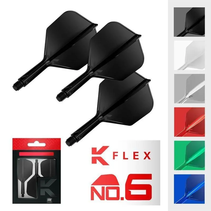 K Flex Integrated Dart Stems and Flights Set No 6
