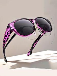 Women's Leopard Pattern Polarized Aviator Sunglasses for Everyday Use, Lightweight Durable High Quality Sunglasses,  Tinted Lenses Leopard Print Sunglasses, Fashion Large Frames Accessories for Outdoor Activities, Adjustable Sunglass, Stylish Glasses